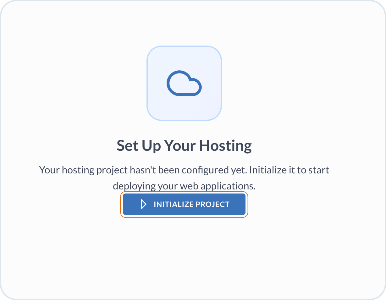 Hosting project initialization