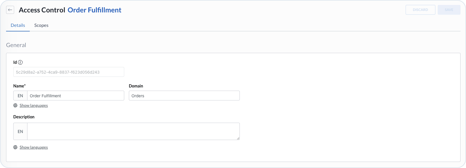 Access control creation