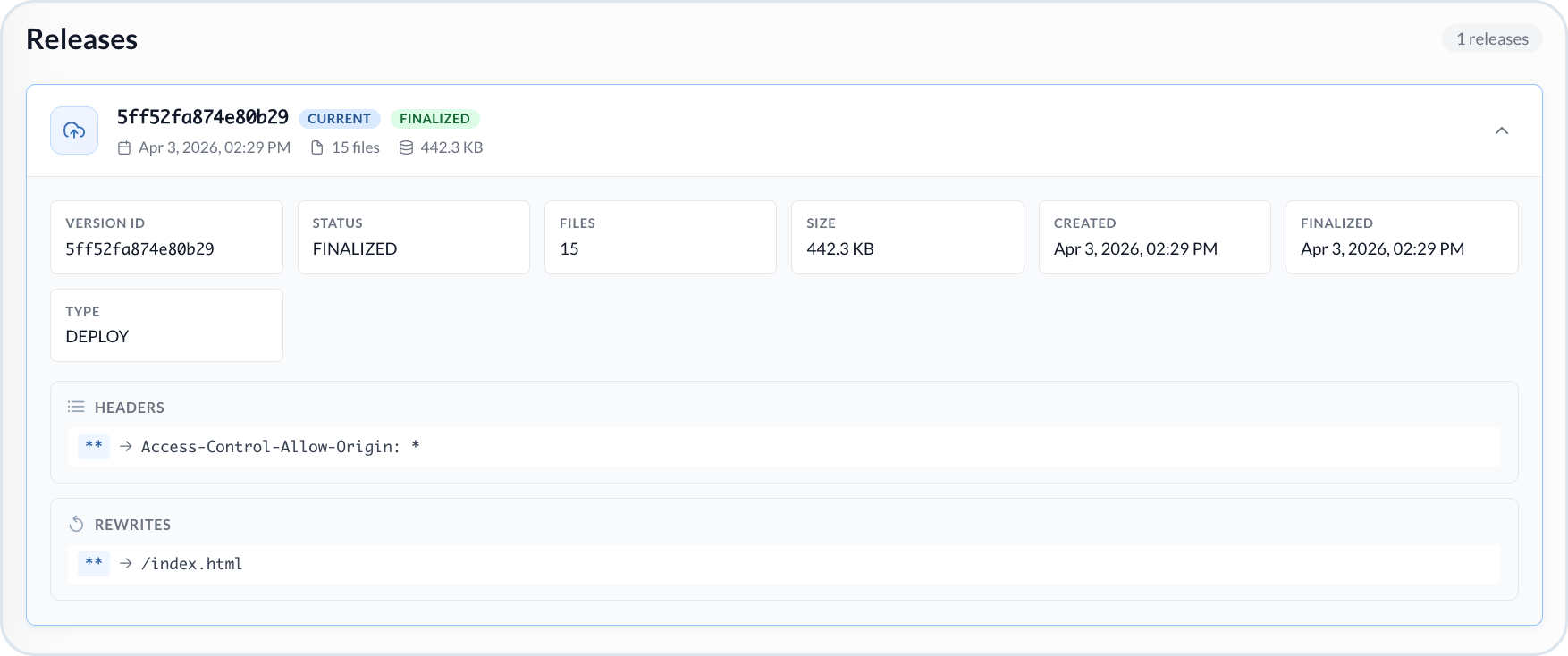 Extension release