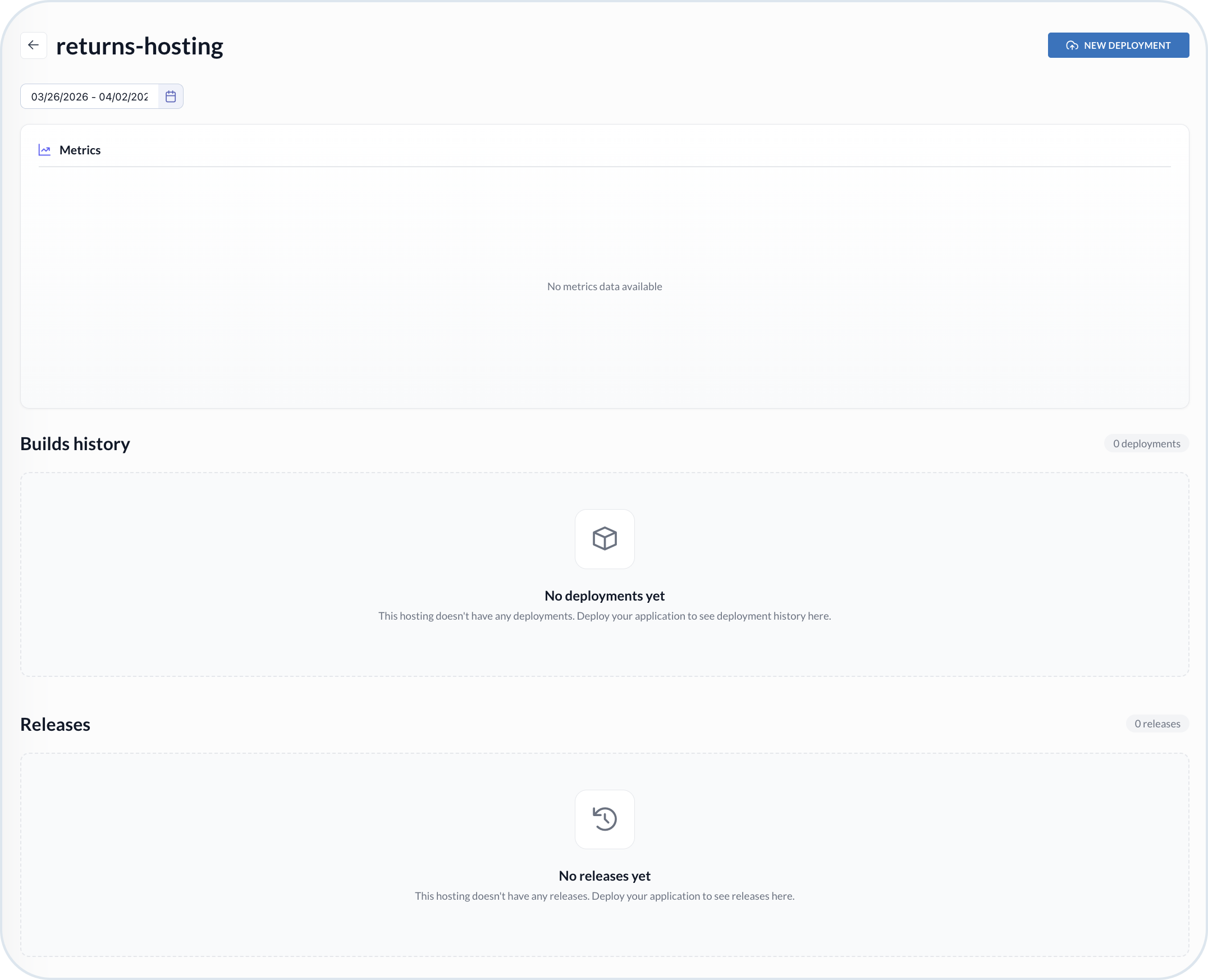 Extension hosting details view