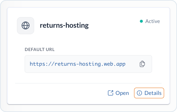 Extension hosting details